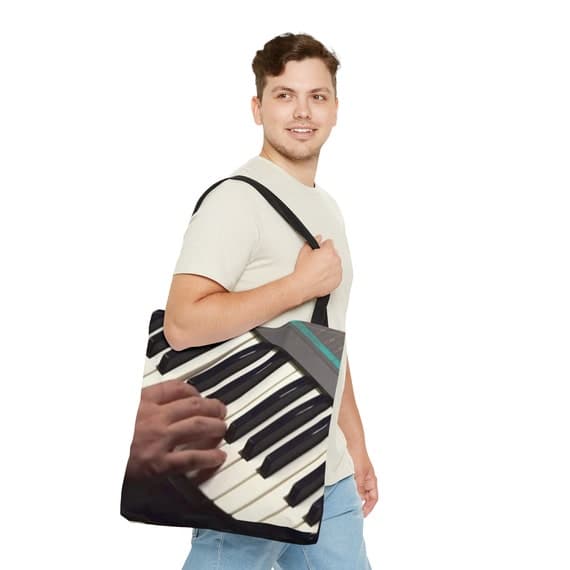 Piano tote bag