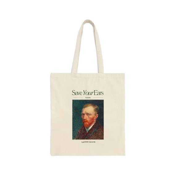 Save your ears tote bag